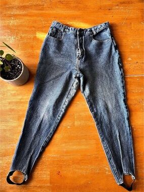 Vintage L.A. Gear High Waist Stirrup Jeans Size 15 Junior Sizing or size 6 women